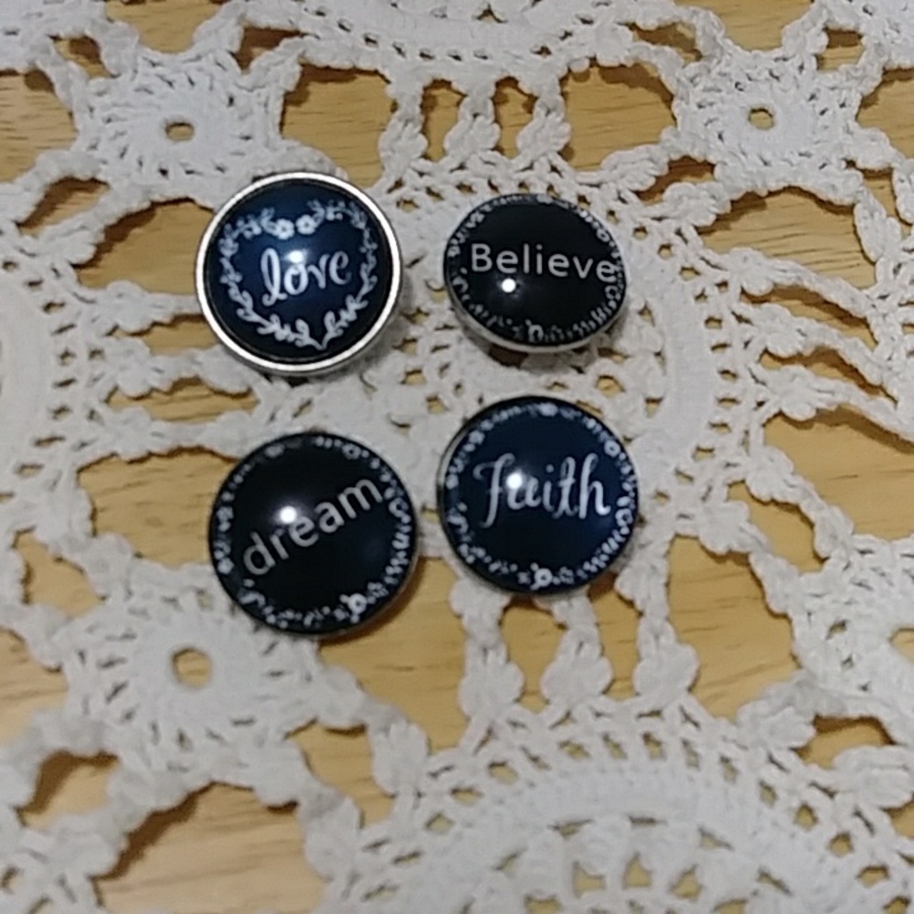 Uplifting, inspirational Snap Buttons standard size - Snap Chunks